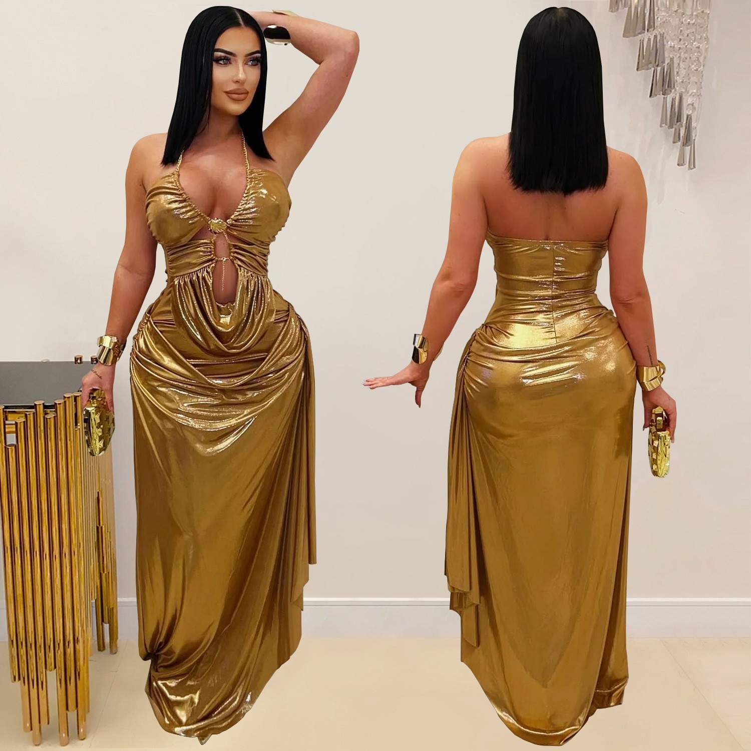 Avondjurk voor bruiloft, halte - Maxi Dress Halter recensie en prijs