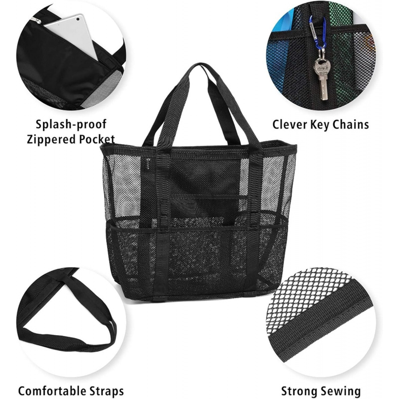 Oversized strandtas van mesh m - Tote Bag Beach recensie en prijs