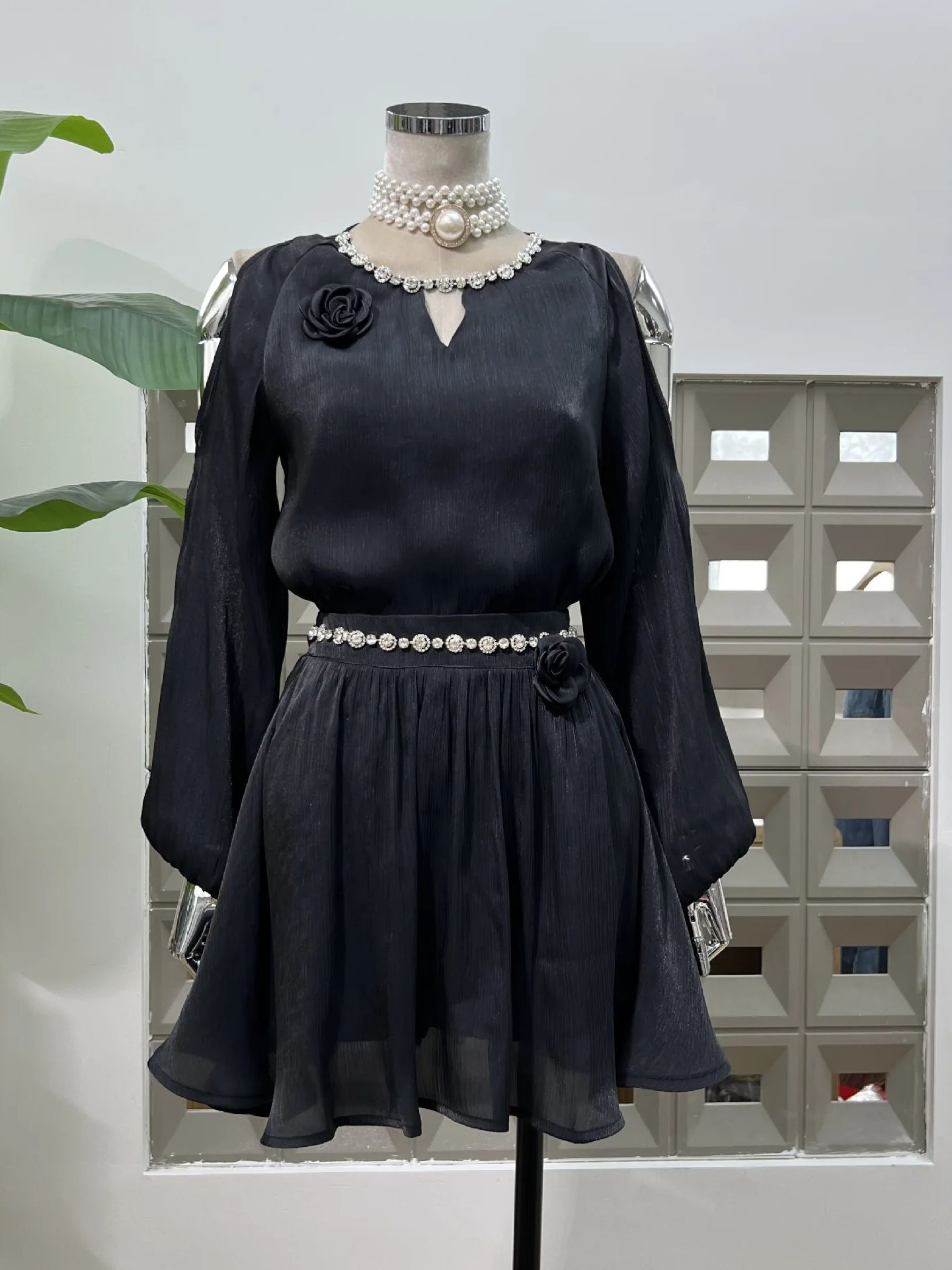 Vrouwen Tweedelige Jurken Off- - Blouse Off Shoulder recensie en prijs