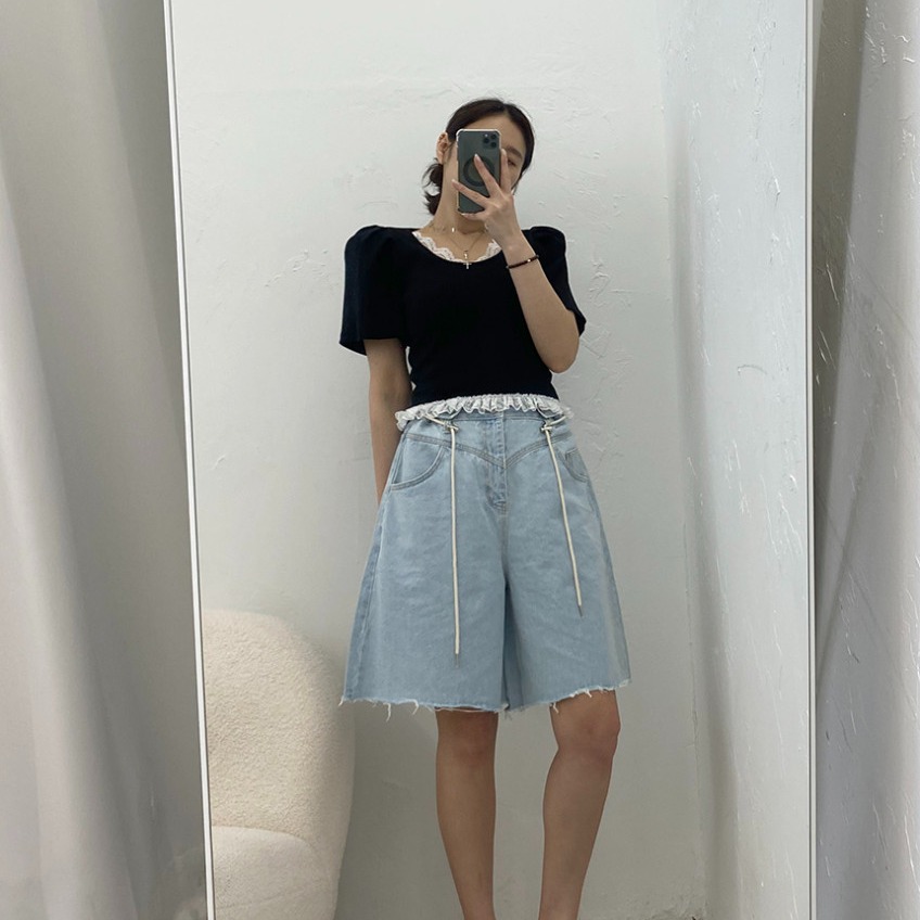 Zomer 2026 Chic Fashion Koreaa - Shorts Denim Frayed recensie en prijs