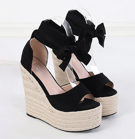 LIHUAMAO 15.5 cm hak suède pum - Wedge Espadrille Women recensie en prijs