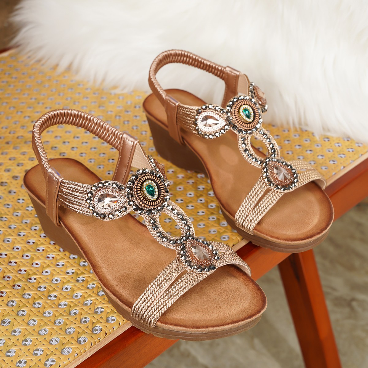LIHUAMAO bohemian Wedges espad - Wedge Espadrille Women recensie en prijs